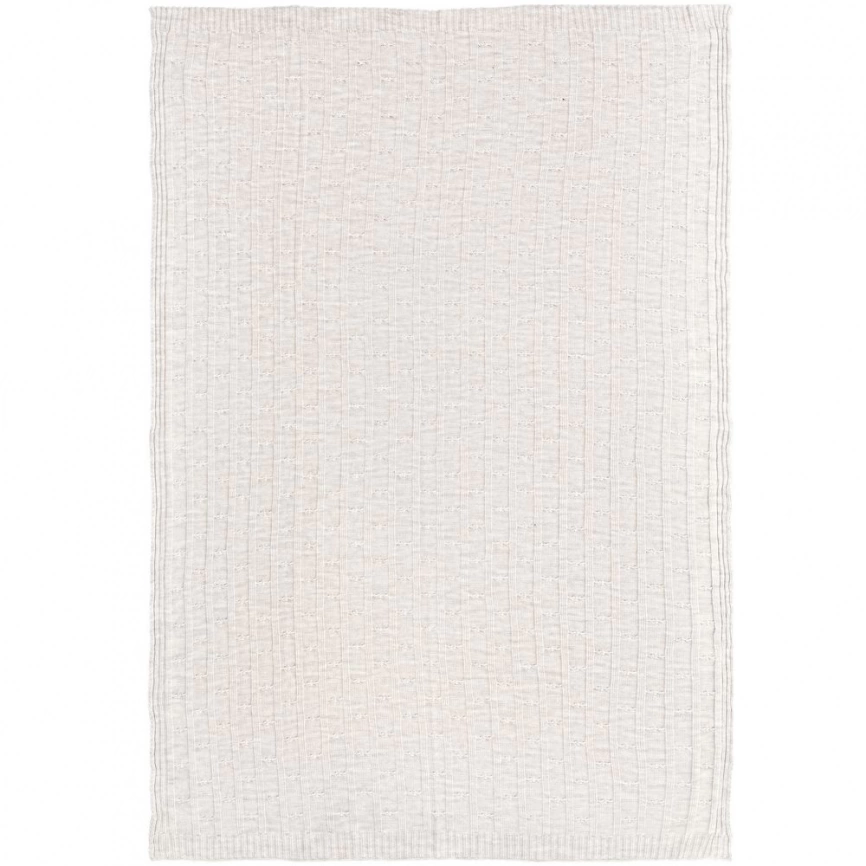 Плед Trenza, светло-бежевый меланж фото 4
