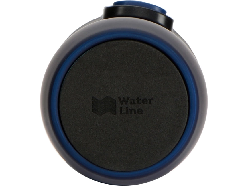 Вакуумная термокружка с кнопкой Streamline, Waterline, soft-touch, темно-синий фото 6