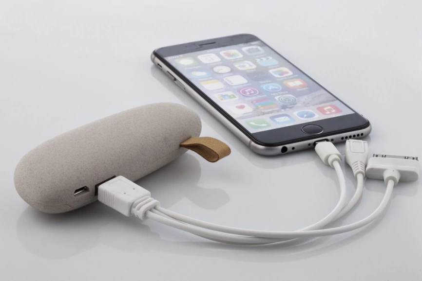 Внешний аккумулятор Pebble 2600 мАч, светло-серый фото 5