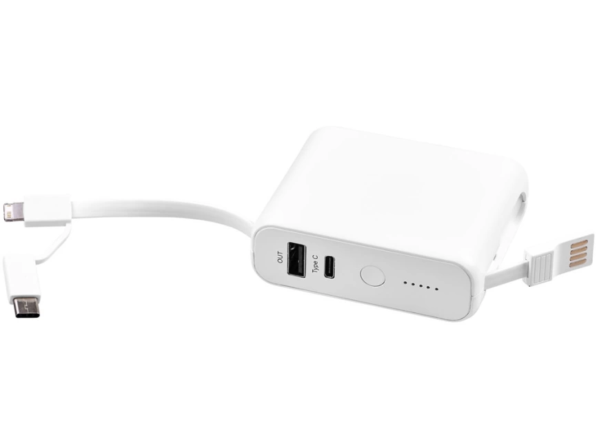 Устройство Galaxy для беспроводной зарядки емкостью 5000 мА/ч, белый фото 4