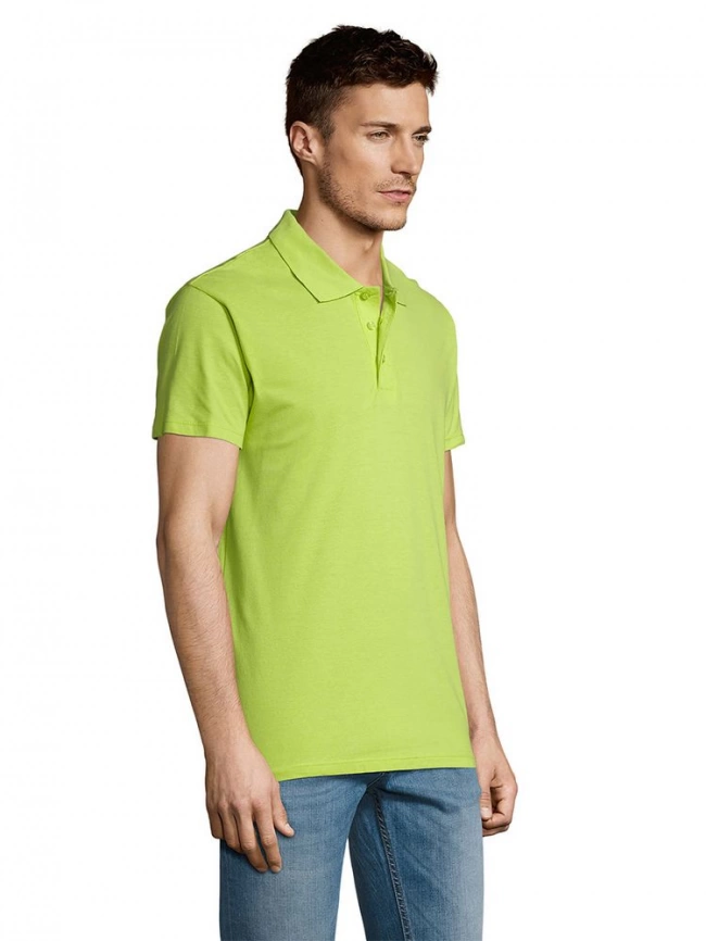 Рубашка поло мужская Summer 170 зеленое яблоко, размер XL фото 13