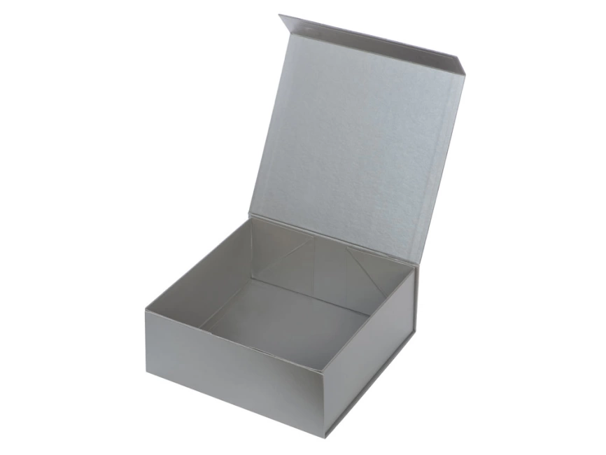 Коробка разборная на магнитах L, серебристый фото 2