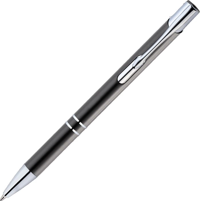Ручка металлическая KOSKO, чёрная с серебристым фото 3