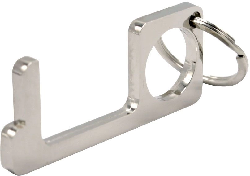 Функциональный брелок Stop Bacteria, серебристый фото 2