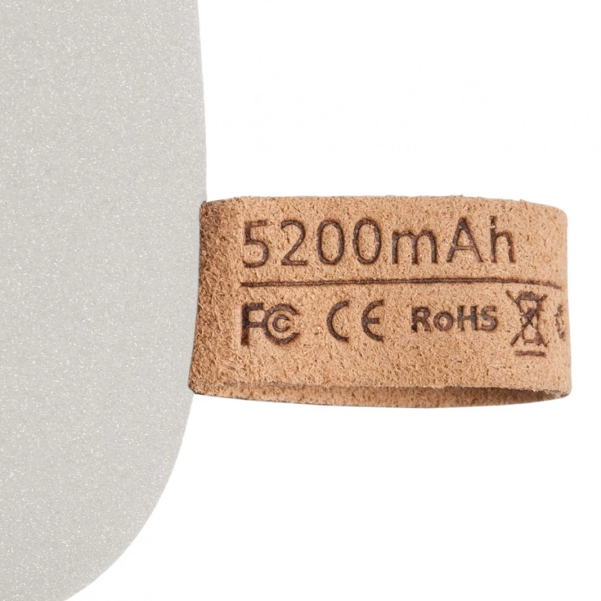Внешний аккумулятор Pebble 5200 мАч, светло-серый фото 4