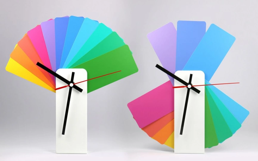 Часы настенные Transformer Clock. White & Multicolor фото 4