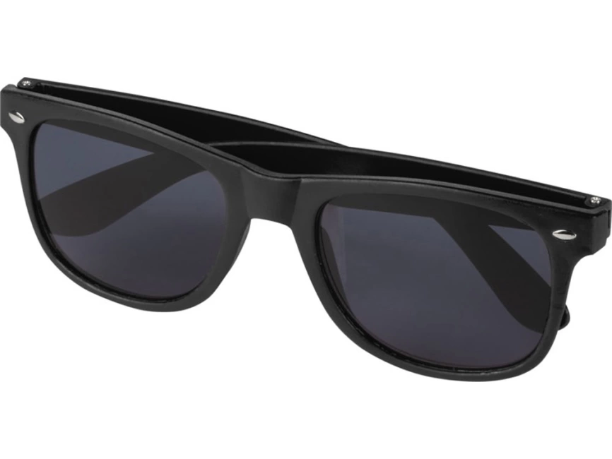 Солнцезащитные очки Sun Ray из переработанной пластмассы, черный фото 3