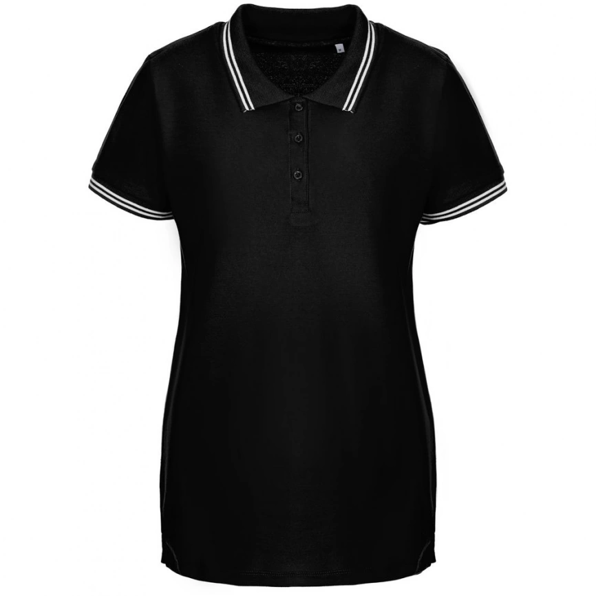 Рубашка поло женская Virma Stripes Lady, черная, размер M фото 1