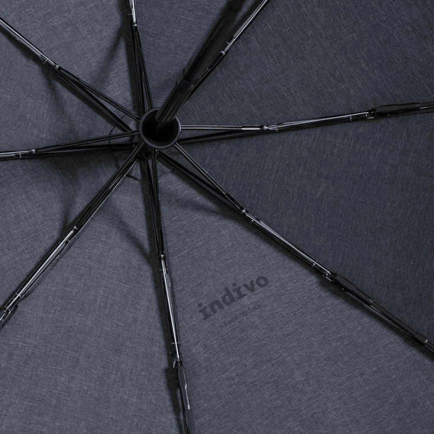 Складной зонт rainVestment, темно-синий меланж фото 6