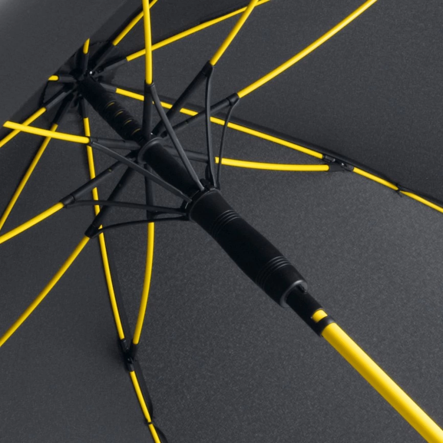 Зонт-трость с цветными спицами Color Style, желтый фото 2
