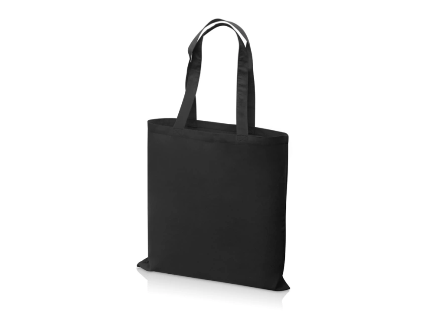 Сумка для шопинга Carryme 140 хлопковая, 140 г/м2, черный фото 2