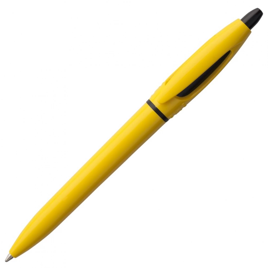 Ручка шариковая S! (Си), желтая фото 3