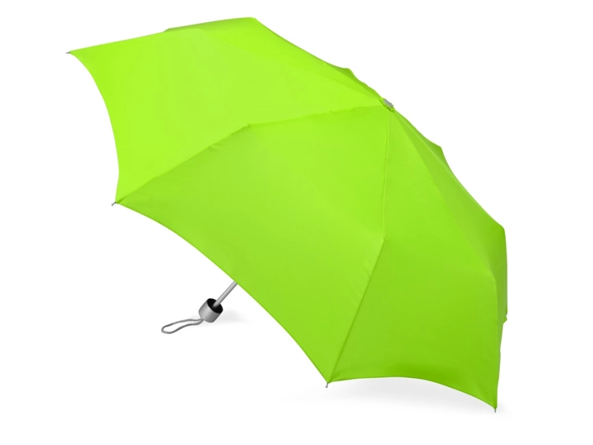 Зонт складной Tempe, механический, 3 сложения, с чехлом, зеленое яблоко фото 2