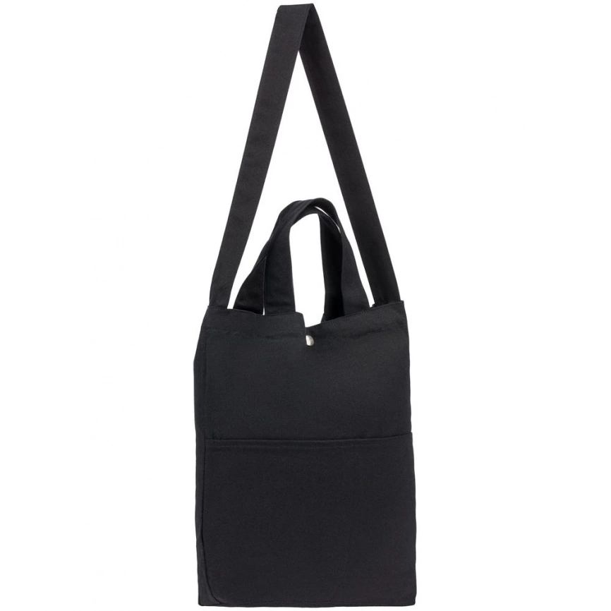 Сумка холщовая через плечо Artspace, черная фото 3