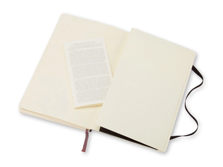 Записная книжка Moleskine Classic Soft (в линейку), Large (13х21см), черный фото 4