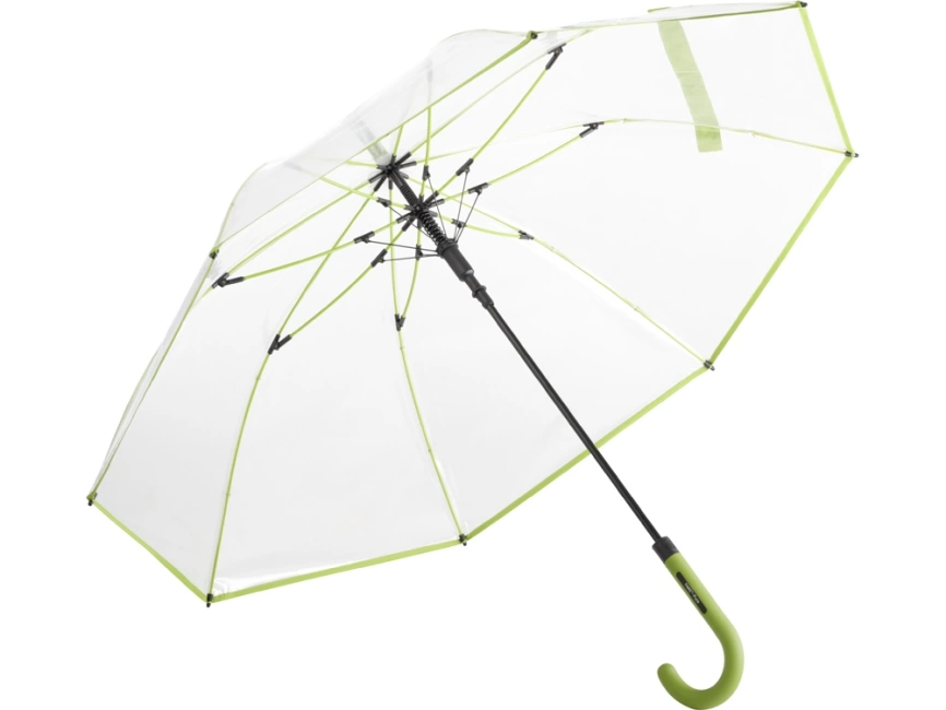 Зонт 7112 AC regular umbrella FARE® Pure  transparent-lime фото 1