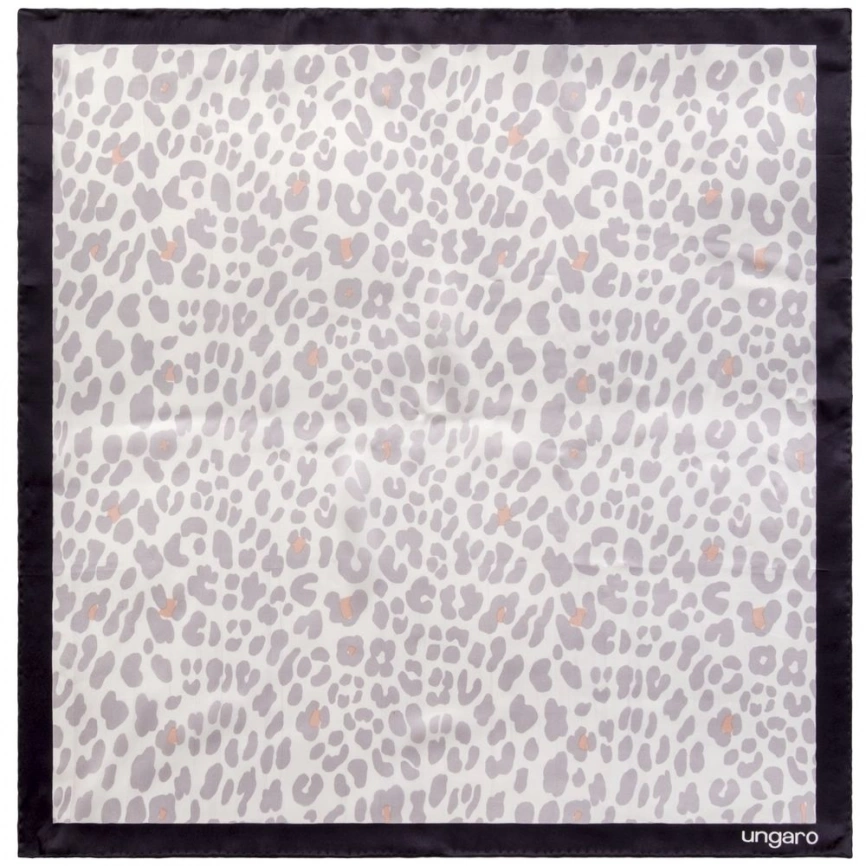 Платок Leopardo Silk, серый фото 1