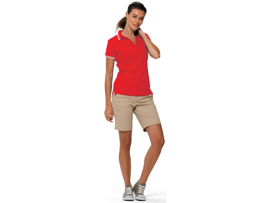 Рубашка поло Erie женская, красный фото 3