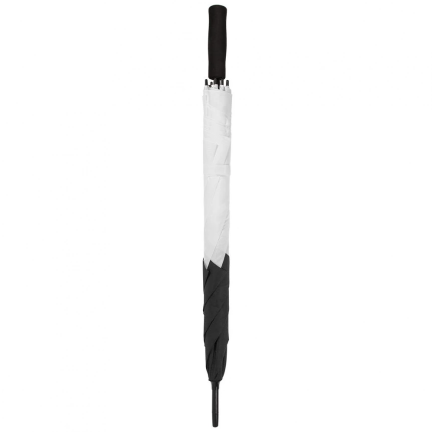 Квадратный зонт-трость Octagon, черный с белым фото 3