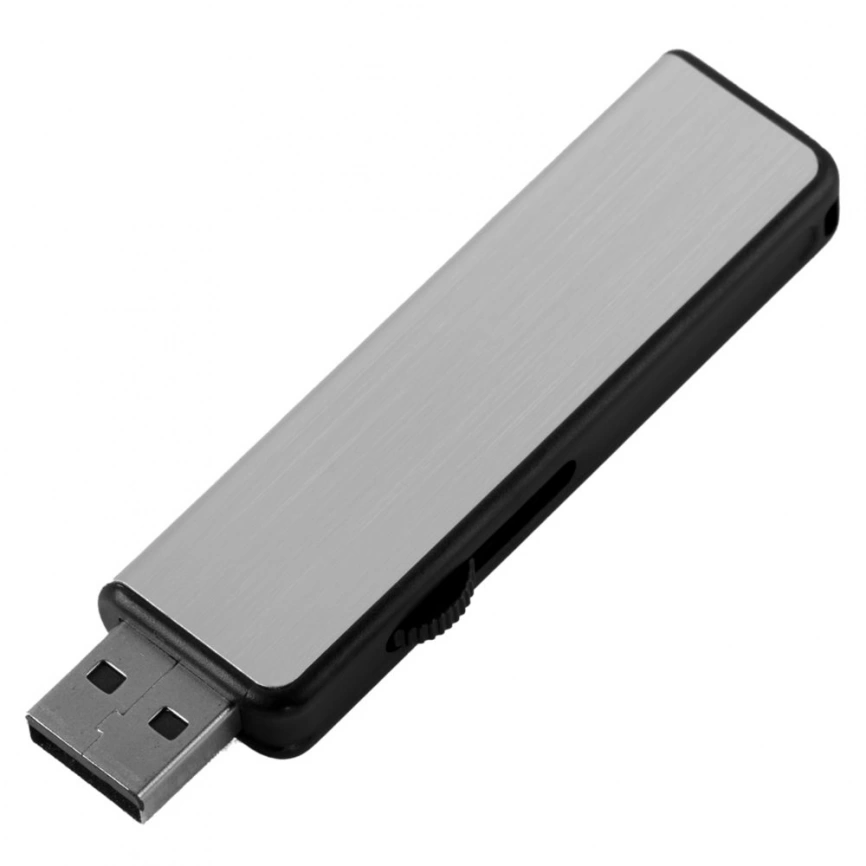 Флешка Ferrum, серебристая с черным, 8 Гб фото 1