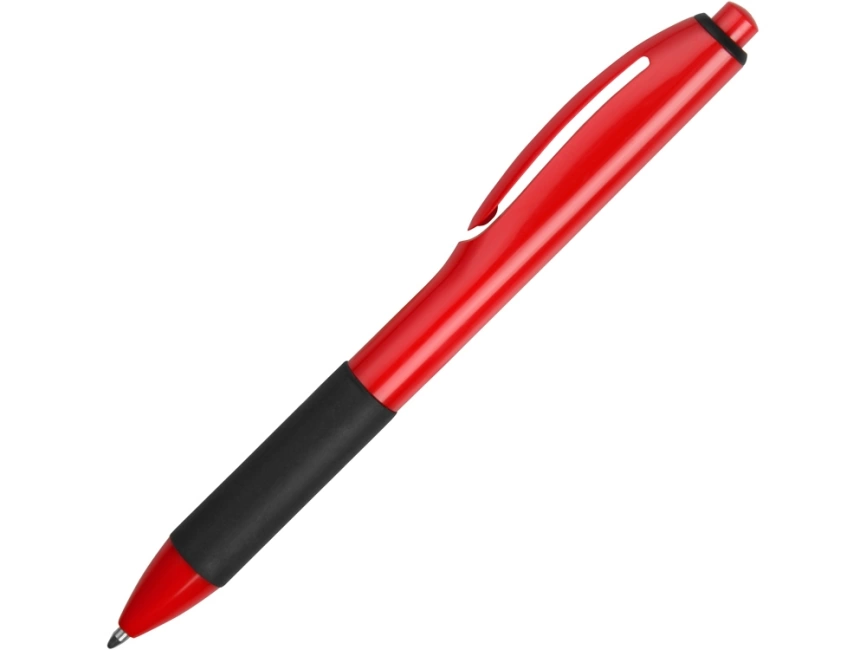 Ручка пластиковая шариковая Band, красный/черный фото 3
