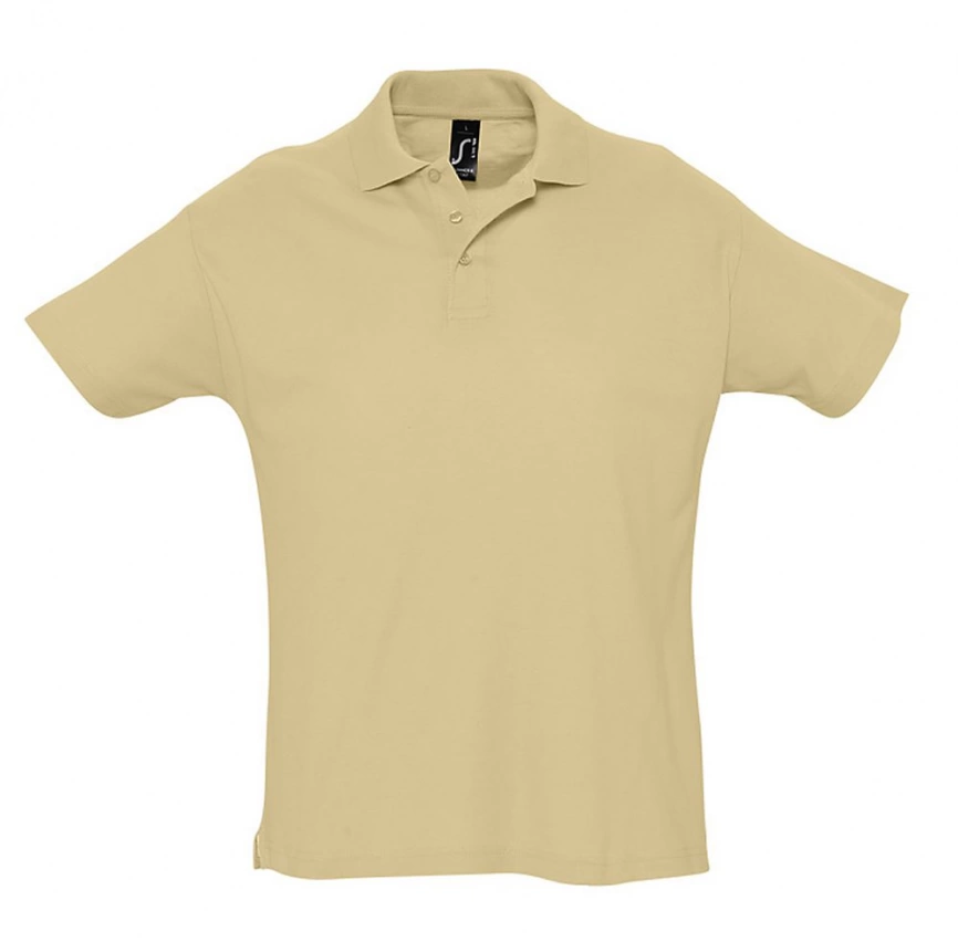Рубашка поло мужская Summer 170 бежевая, размер XL фото 1