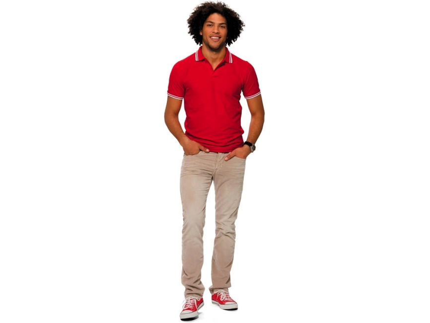 Рубашка поло Erie мужская, красный фото 3