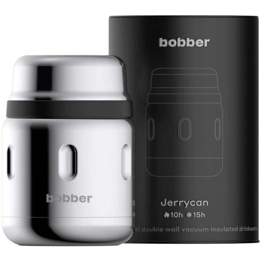 Термос для еды Bobber Jerrycan 470, вакуумный, стальной зеркальный фото 2