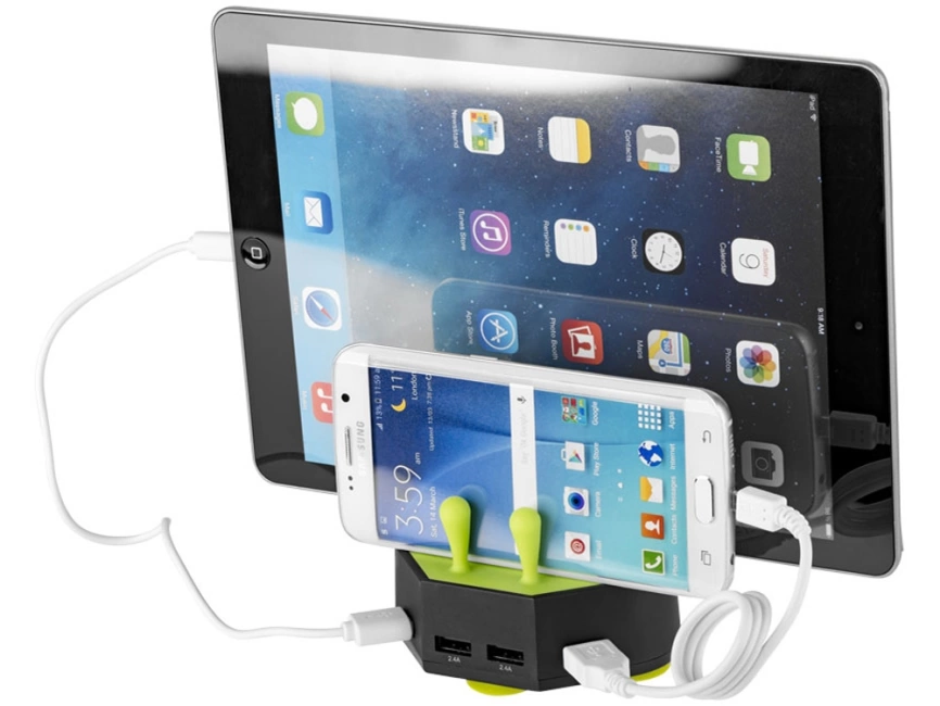 Зарядная станция Turf, черный/лайм фото 1