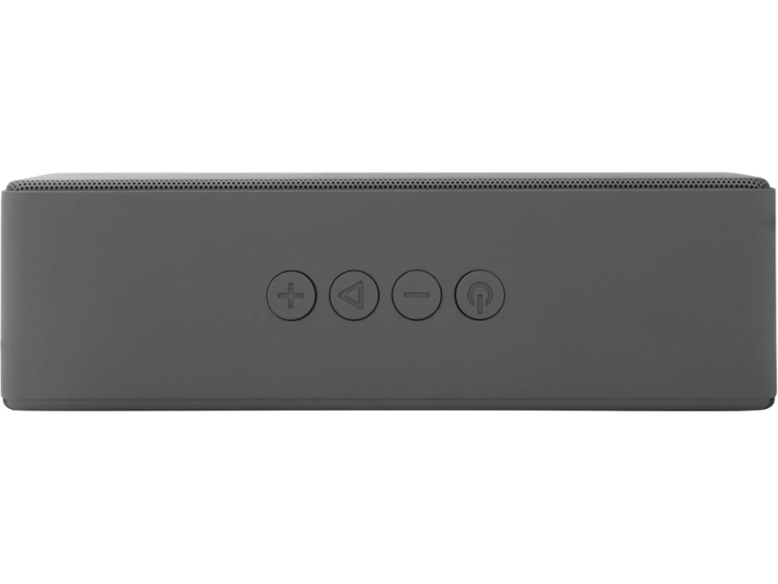 Портативная колонка Bar со стереодинамиками soft touch, серый фото 4