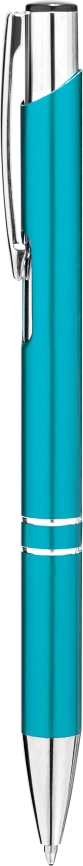Ручка металлическая KOSKO, бирюзовая с серебристым фото 5