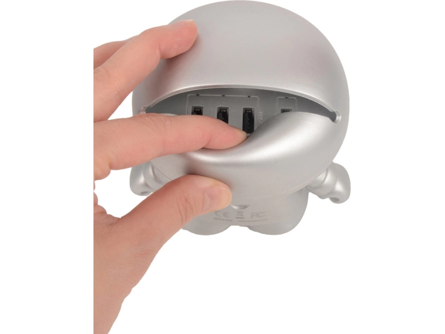 USB Hub XOOPAR BOY, серебристый фото 3