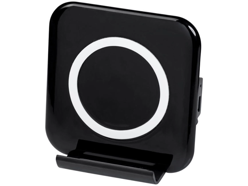 Беспроводная зарядка-подставка для смартфона Catena, черный фото 6