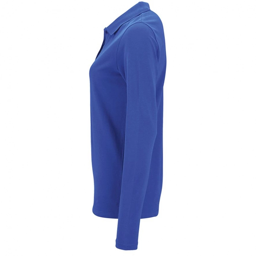 Рубашка поло женская с длинным рукавом Perfect LSL Women ярко-синяя, размер S фото 8