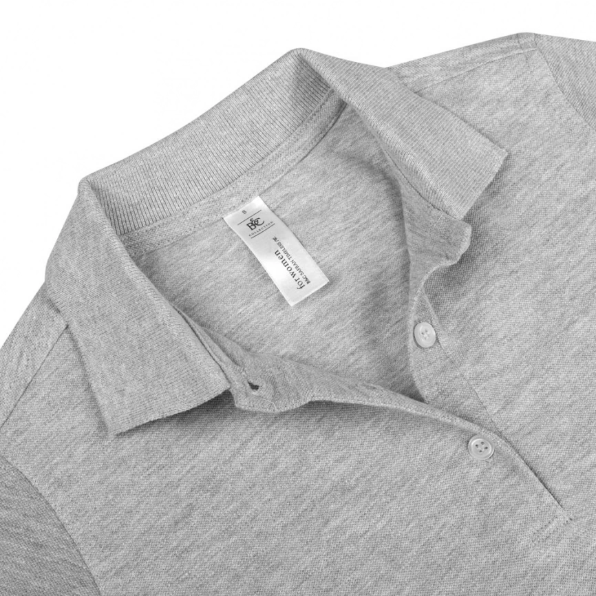 Рубашка поло женская Safran Timeless серый меланж, размер XL фото 3