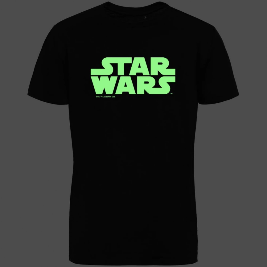 Футболка Star Wars Glow со светящимся принтом, черная, размер L фото 3
