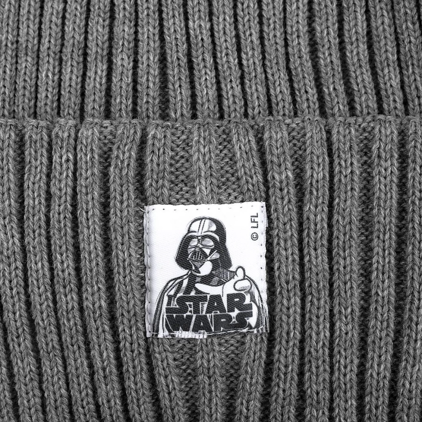Шапка Darth Vader, серый меланж фото 4