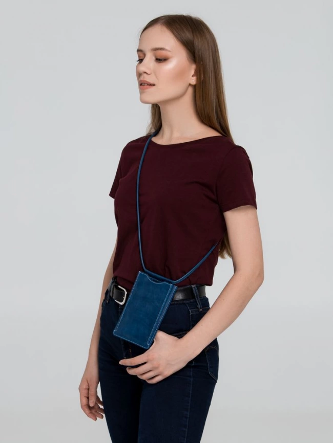 Сумочка для телефона Apache, светло-коричневая (camel) фото 6