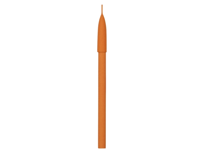 Ручка картонная с колпачком Recycled, оранжевый фото 4