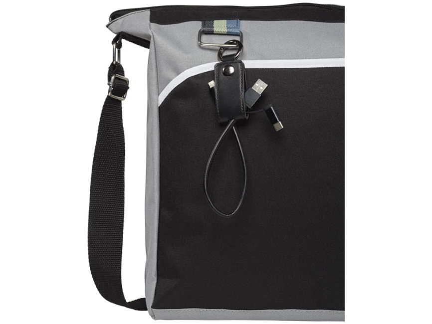 Кабель для зарядки Posh 3-в-1, черный фото 4