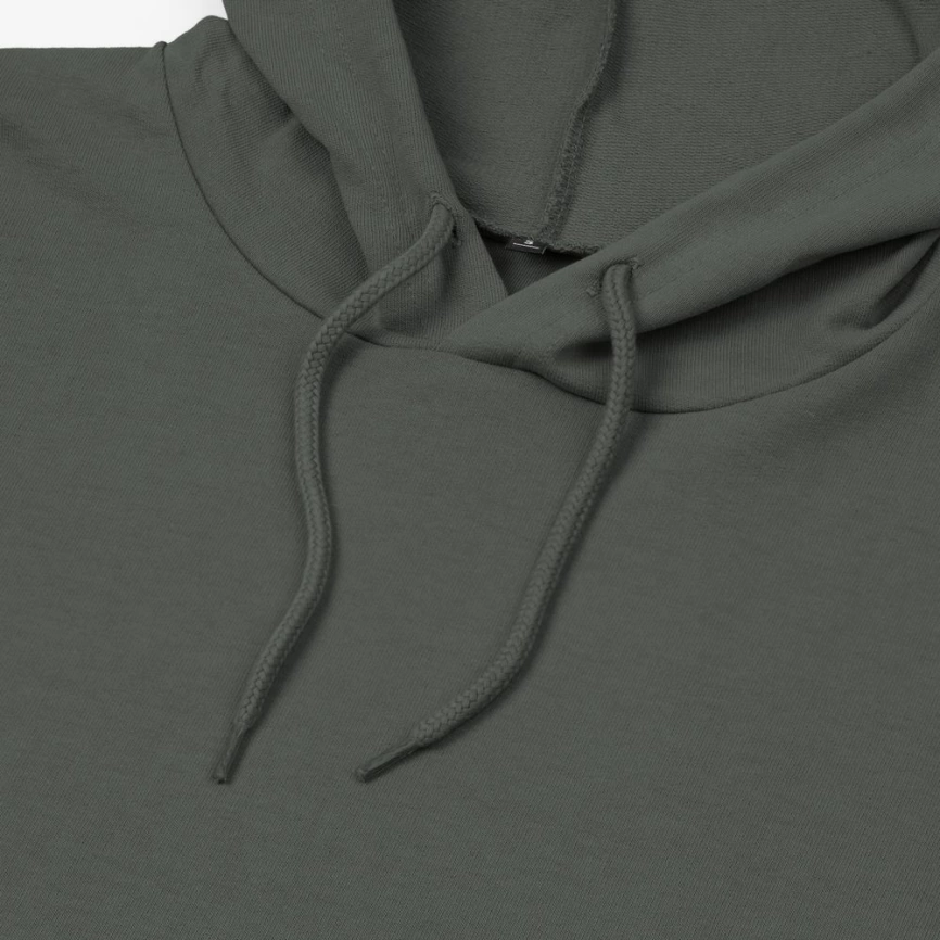 Толстовка с капюшоном унисекс Hoodie, хаки, размер 3XL фото 8