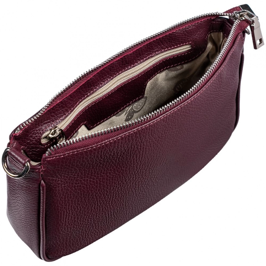 Сумка через плечо Gamma, бордовая фото 14