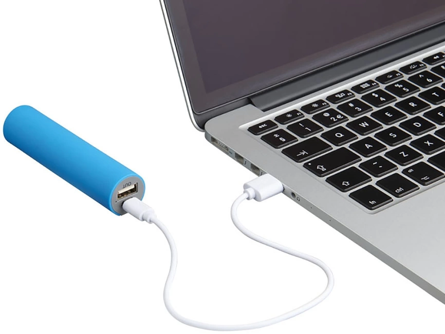 Зарядное устройство с резиновым покрытием 2200 мА/ч, синий фото 2