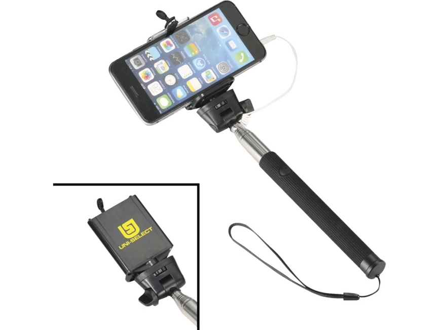 Монопод проводной Wire Selfie, черный фото 4