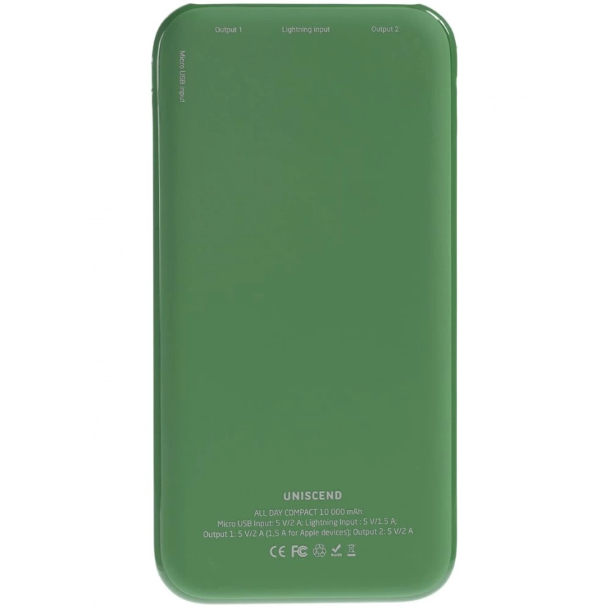 Внешний аккумулятор Uniscend All Day Compact 10000 мАч, зеленый фото 3