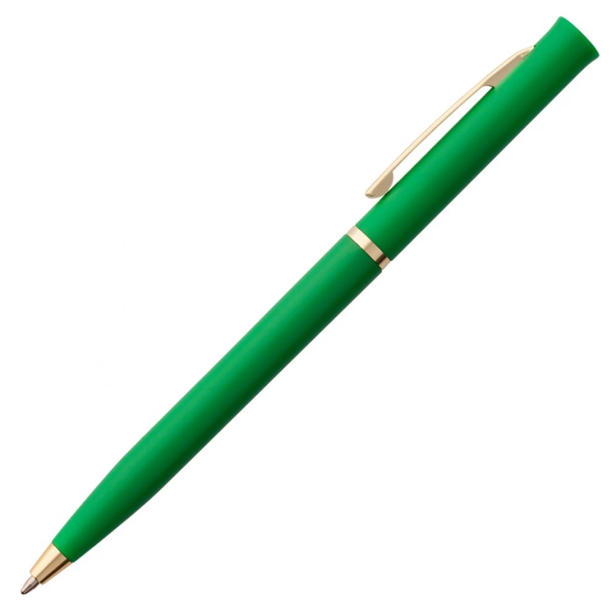 Ручка шариковая Euro Gold, зеленая фото 3