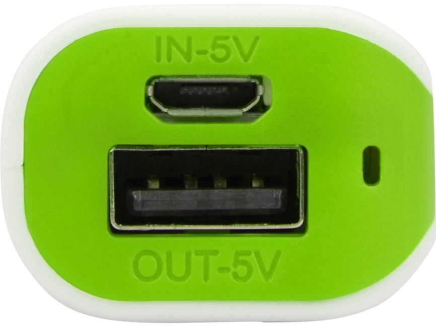 Портативное зарядное устройство (power bank) Basis, 2000 mAh, зеленое яблоко фото 3