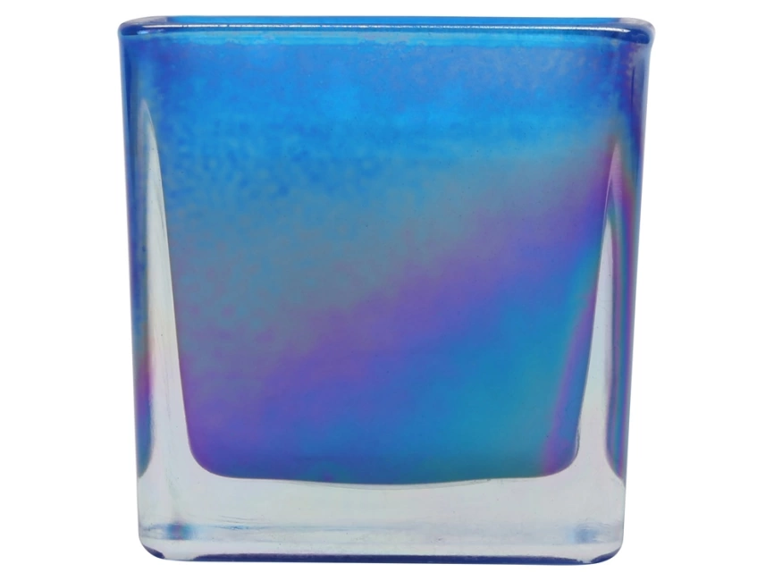 Свеча парафиновая парфюмированная в стекле Palo, синяя фото 2