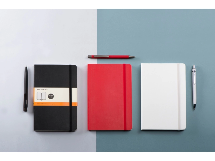 Подарочный набор Moleskine Hemingway с блокнотом А5 и ручкой, серый фото 1