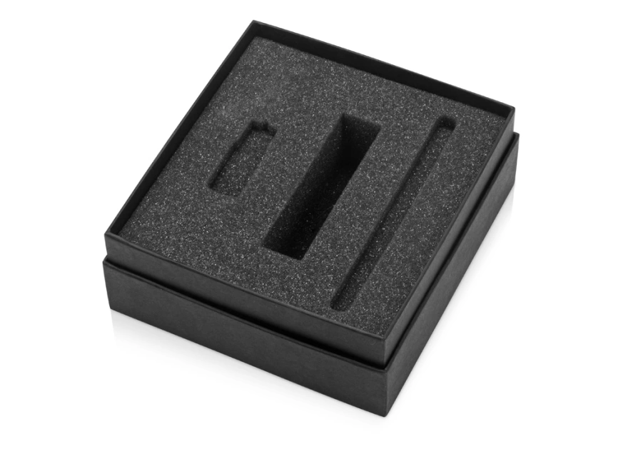 Подарочный набор Space Pro с флешкой, ручкой и зарядным устройством, черный фото 7